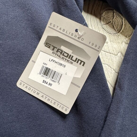 Xavier Musketeers Logo Hoodie Men’s L Blue Stadium Athletics Sewn Letters  New - Picture 6 of 12